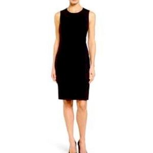 Ann Taylor Sleeveless Black Career Wear Sheath Dress Size 4 NWT
